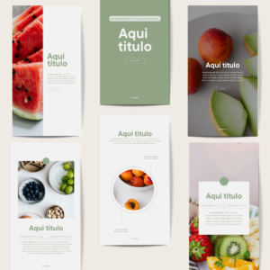 Plantillas para redes sociales "Nutrición"